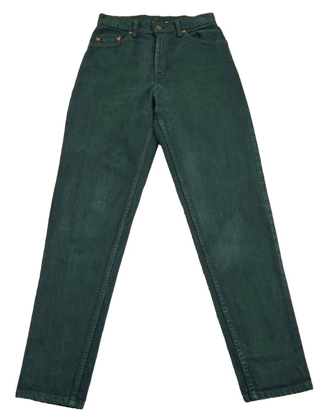 Vintage 90s Levis 550 Womens Jeans 27x31 Relaxed Tapered High Rise Green